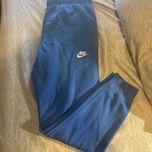 nike sweatpants blue  : size small